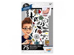 JCÉTÉ25 TATTOOS LAVABLES 75 PIÈCES - GARÇONS